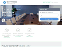 Tablet Screenshot of irmani.com